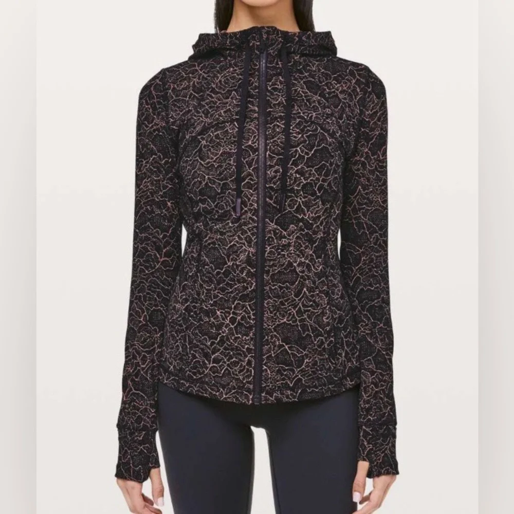 Lululemon Hooded Define Nulu pink/black Jacket - Picture 1 of 8